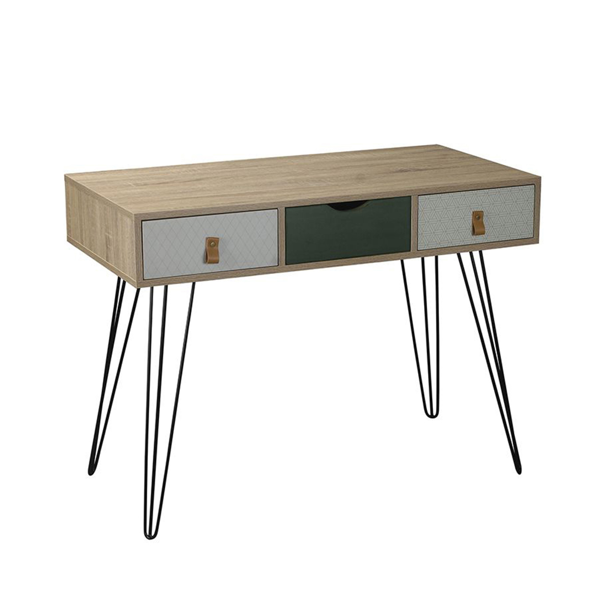 Liberta TREND MINT Konsola Sonoma/Prasini me Pattern me 3 Surtaria 100x50x75cm 05-0343