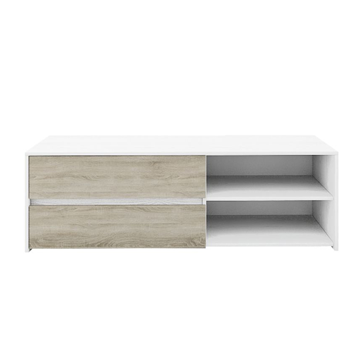 Liberta ALL DAY TV Stand Ggri Oak/Lefko Oak 140x47x45cm 05-0365