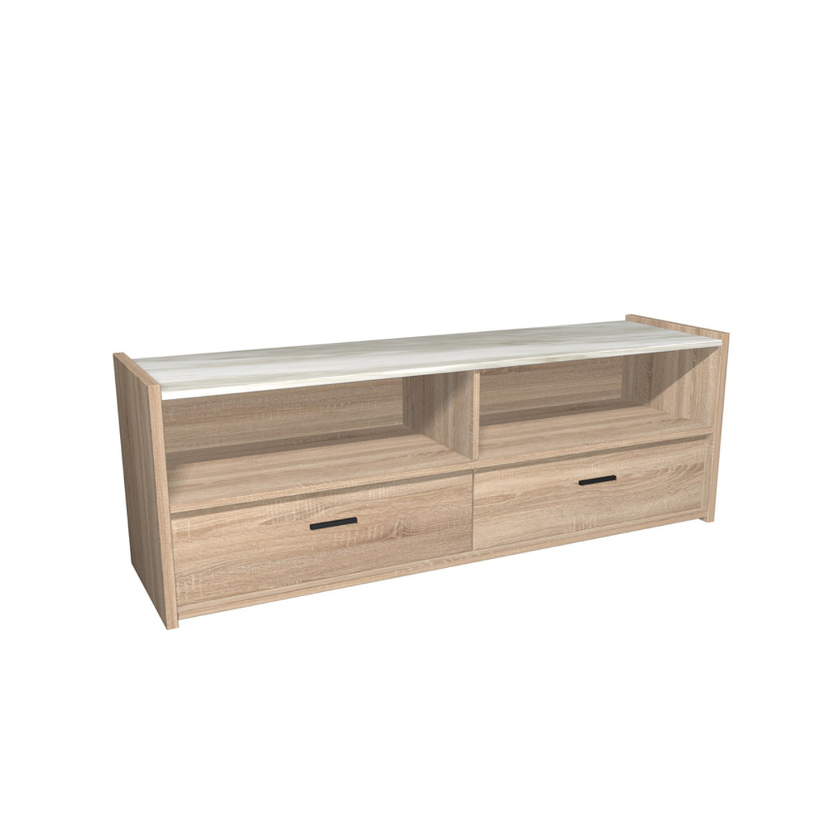Liberta TOWN TV Stand Sonoma/Lefko Marmaro 145x39x50cm 05-0450