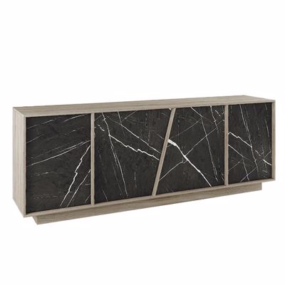 Liberta PETRA Μπουφές Πέτρα/Sonoma Σκούρο με 4 Πορτάκια 207x43x75cm 05-0454