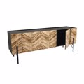 Liberta PARKE TV Stand Mavro/Fusiko me Pattern 160x43x60cm 05-0477