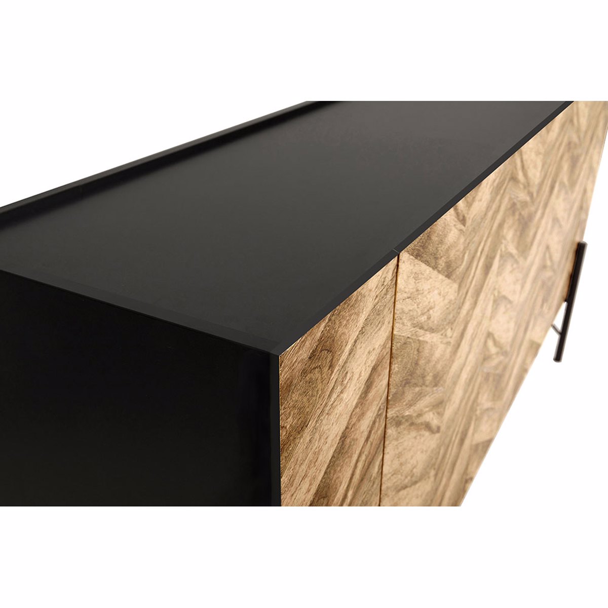 Liberta PARKE Boufes Mavros/Fusikos me Pattern 160x43x80cm 05-0479