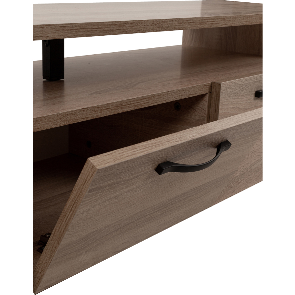Liberta BRIDGE TV Stand Sonoma/Mavro me 3 Portakia 150x35x45cm 05-0540