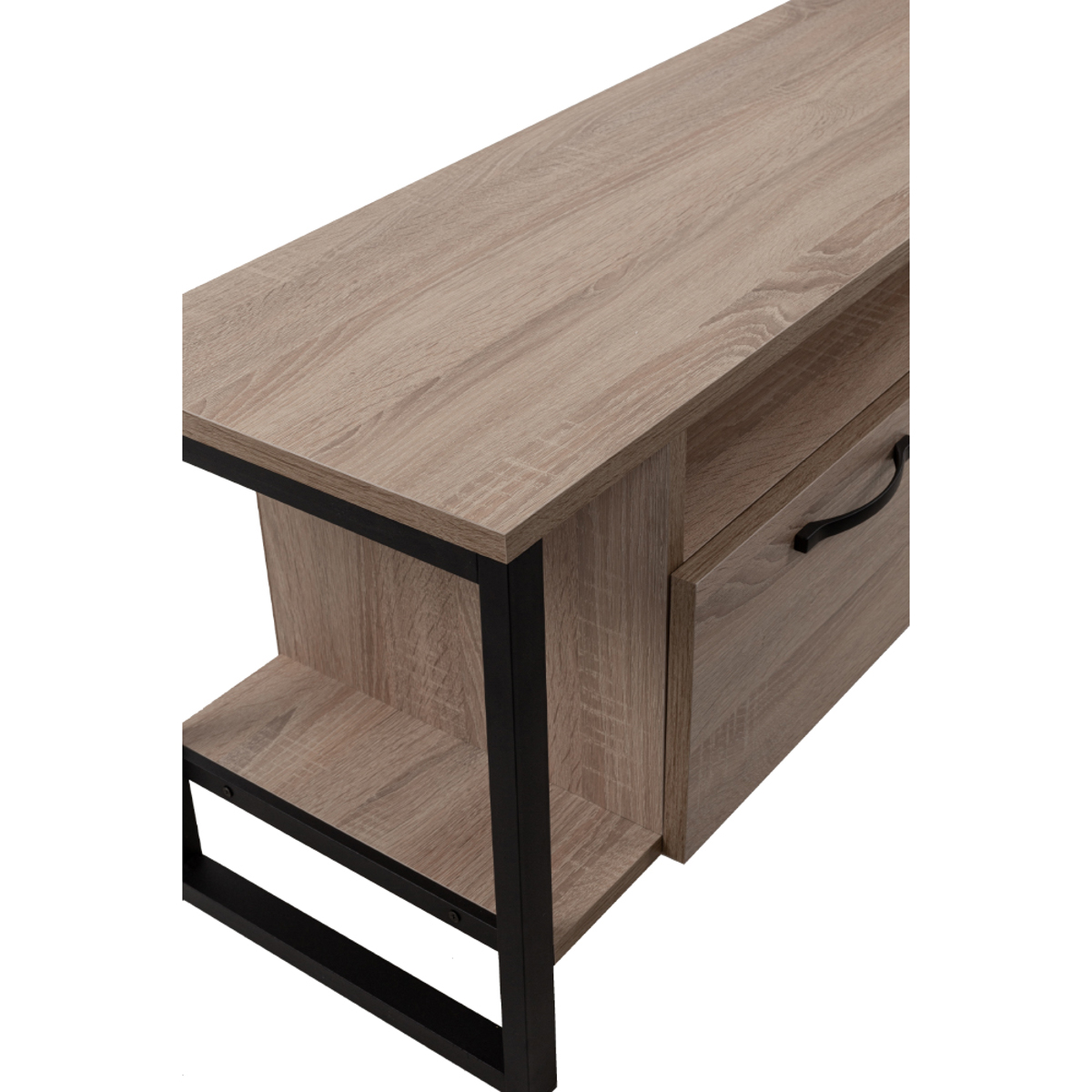 Liberta BRIDGE TV Stand Sonoma/Mavro me 3 Portakia 150x35x45cm 05-0540