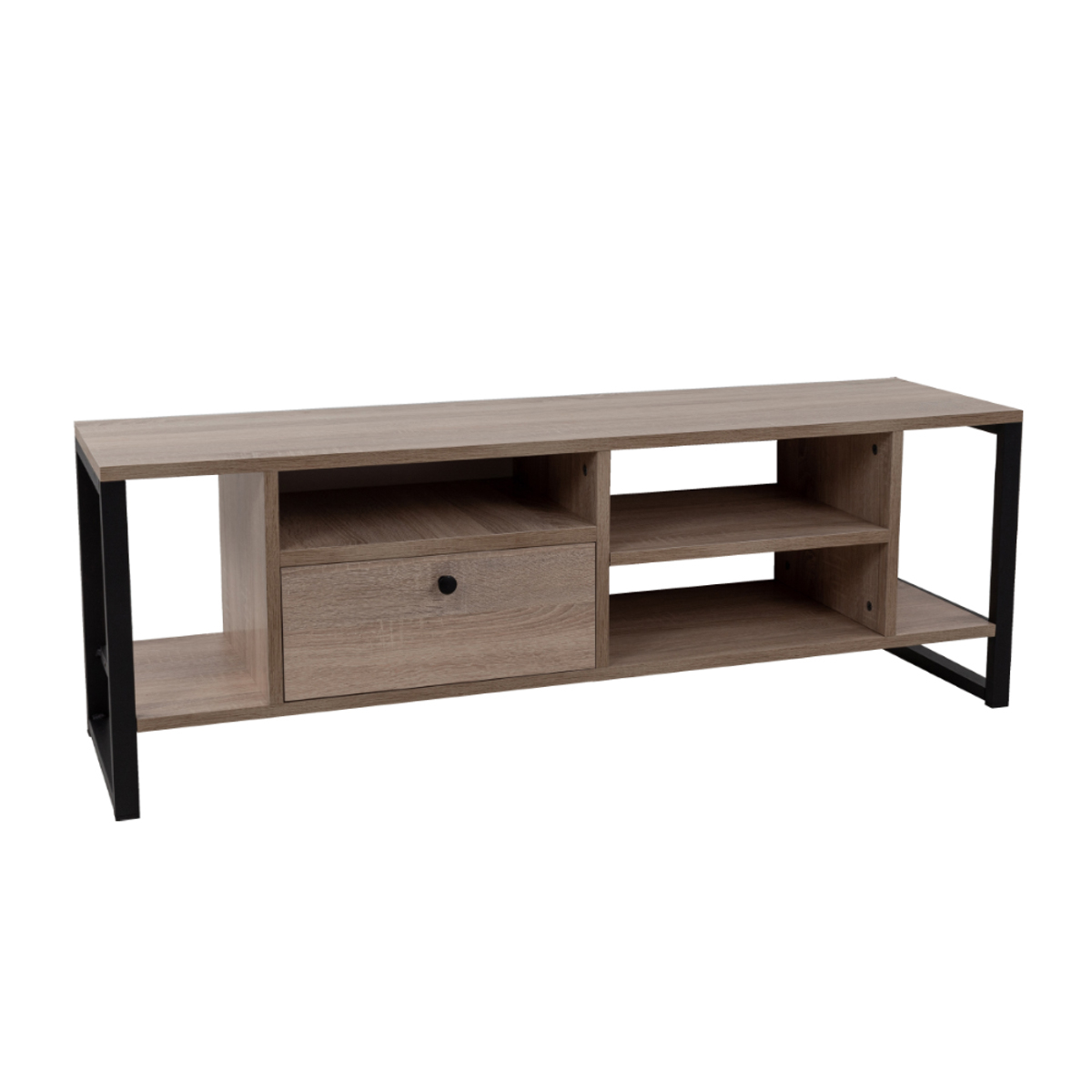 Liberta SPACE TV Stand Sonoma/Mavro me 2 Rafia kai 1 Surtari 120x35x45cm 05-0542
