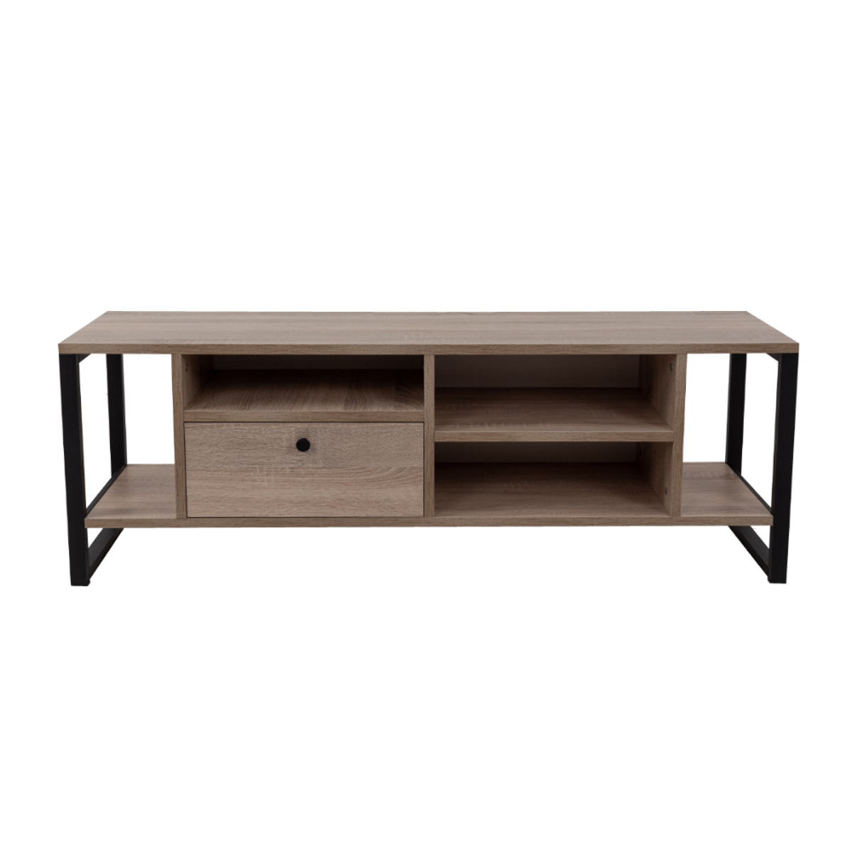 Liberta SPACE TV Stand Sonoma/Mavro me 2 Rafia kai 1 Surtari 120x35x45cm 05-0542