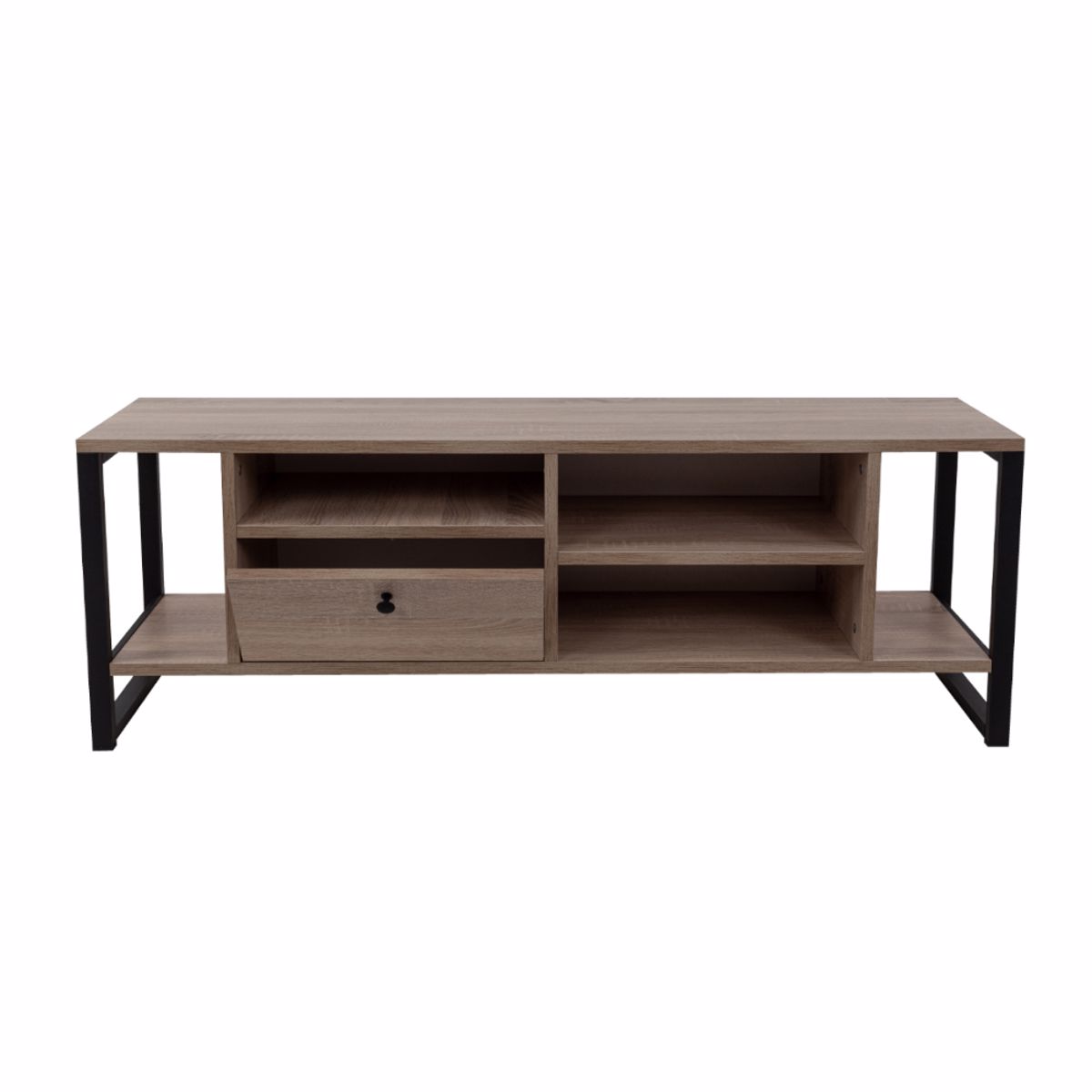 Liberta SPACE TV Stand Sonoma/Mavro me 2 Rafia kai 1 Surtari 120x35x45cm 05-0542