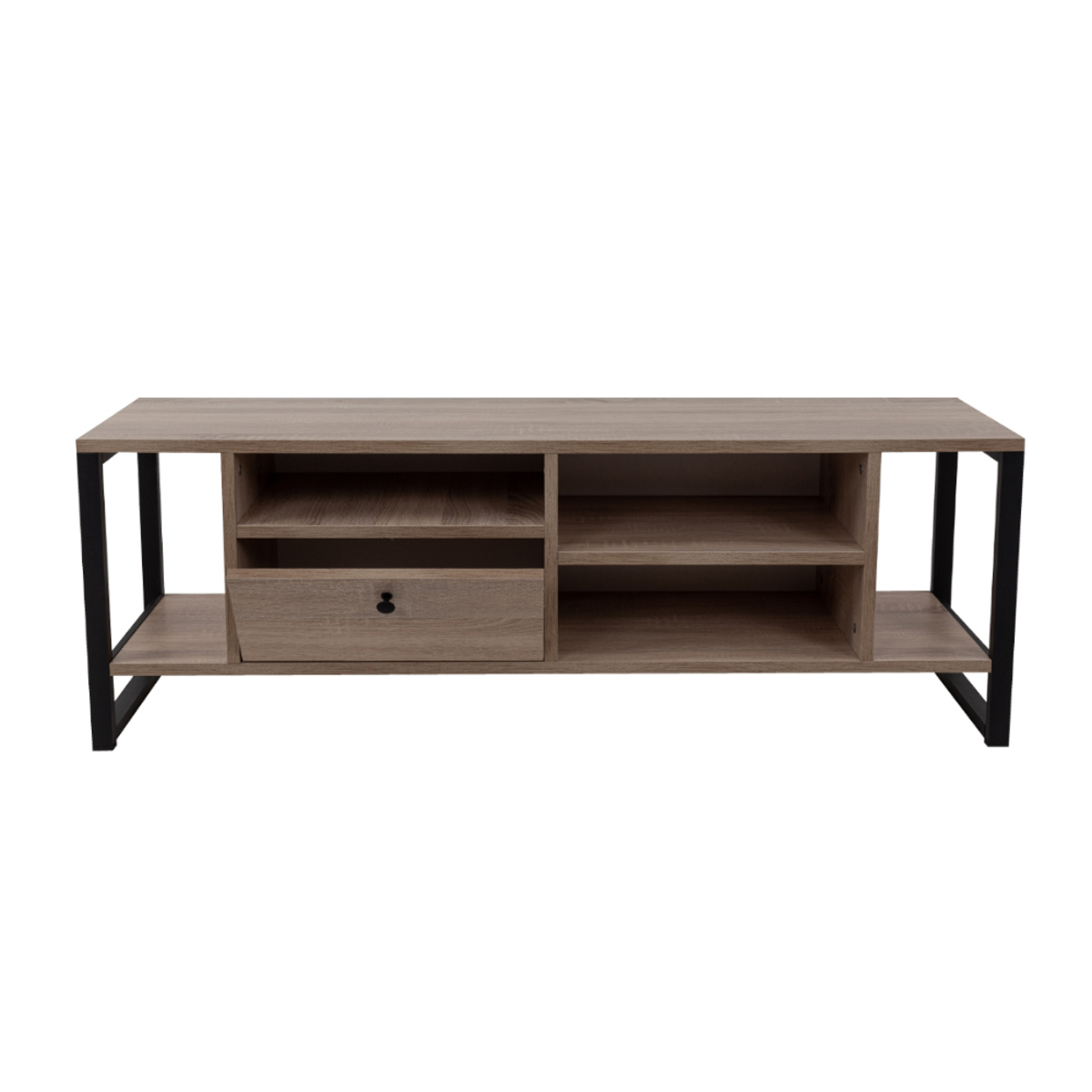 Liberta SPACE TV Stand Sonoma/Mavro me 2 Rafia kai 1 Surtari 120x35x45cm 05-0542