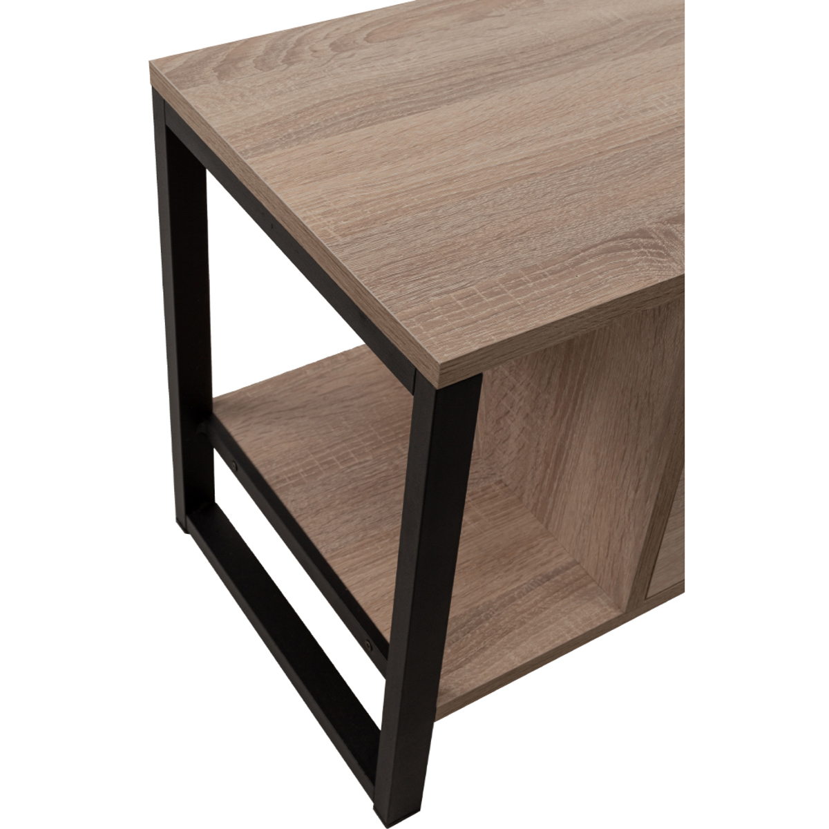 Liberta SPACE TV Stand Sonoma/Mavro me 2 Rafia kai 1 Surtari 120x35x45cm 05-0542