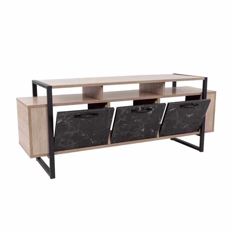 Liberta WAGON TV Stand Sonoma/Mavri Petra 150x40x60cm 05-0545