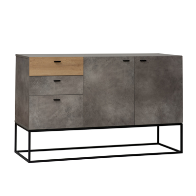 Liberta DELTA Μπουφές Cement Dark Oak 136x41x82cm 05-0608