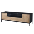 Liberta BLACKBIRD TV Stand Riviera Oak Mavro 160x40.5x58cm 05-0670