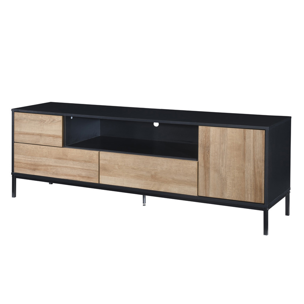 Liberta BLACKBIRD TV Stand Riviera Oak Mavro 160x40.5x58cm 05-0670