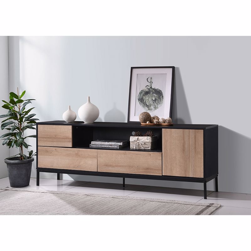 Liberta BLACKBIRD TV Stand Riviera Oak Mavro 160x40.5x58cm 05-0670