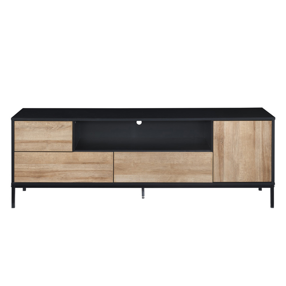 Liberta BLACKBIRD TV Stand Riviera Oak Mavro 160x40.5x58cm 05-0670