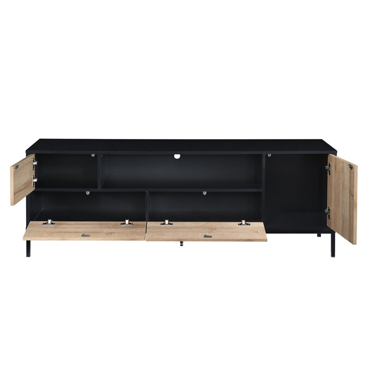 Liberta BLACKBIRD TV Stand Riviera Oak Mavro 160x40.5x58cm 05-0670