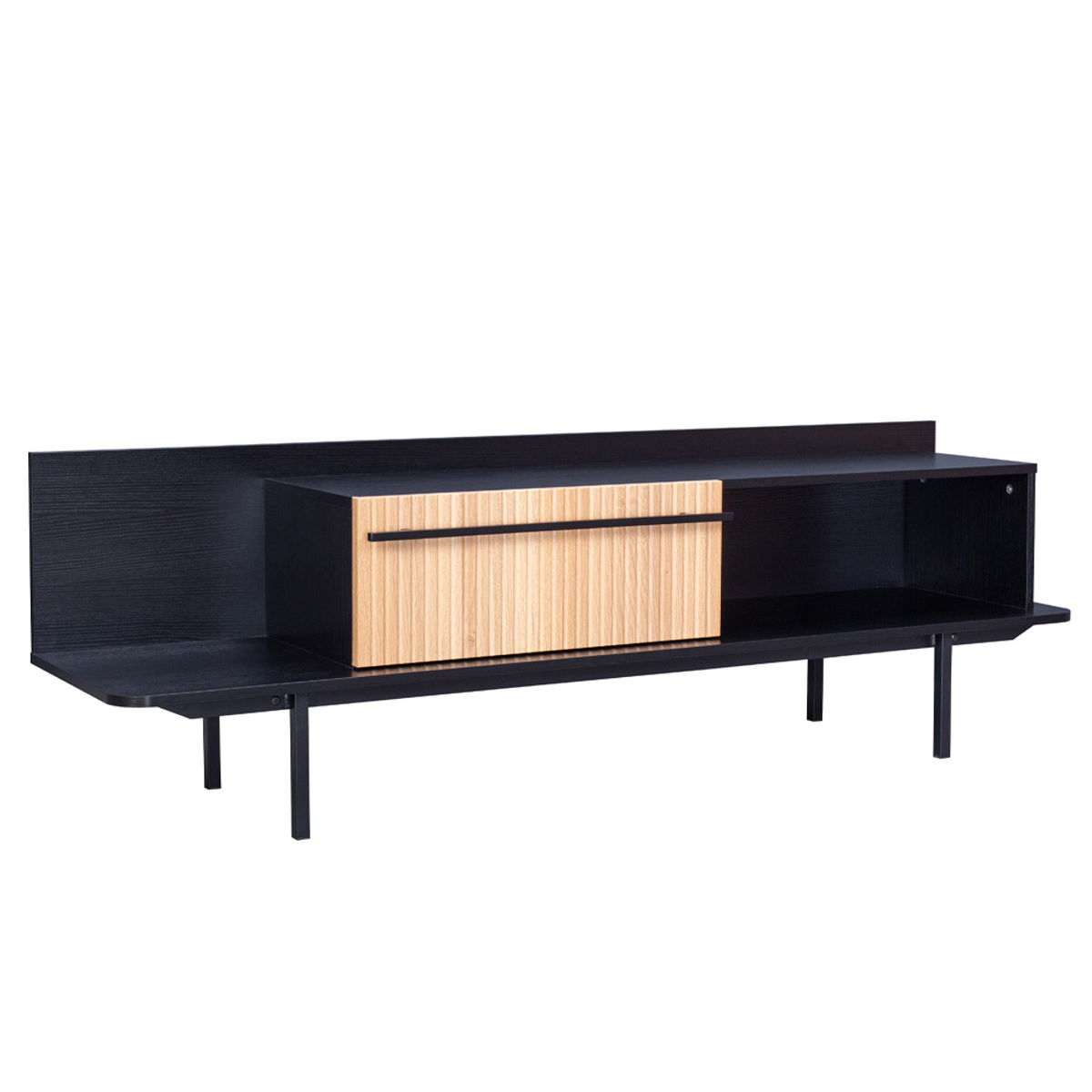 Liberta ORIGAMI TV Stand Mavro/Sonoma me 1 Surtari 160x39.5x50cm 05-0720