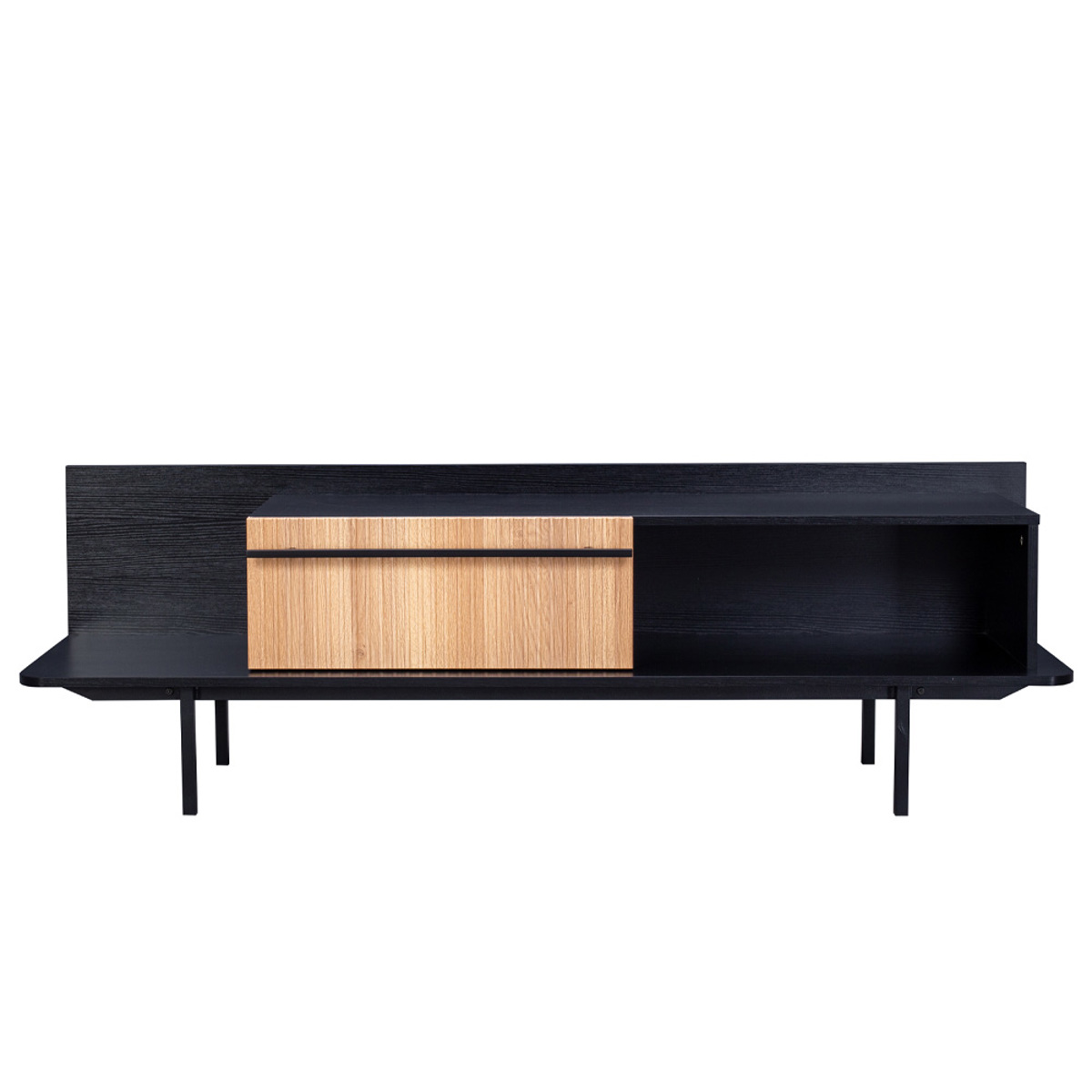 Liberta ORIGAMI TV Stand Mavro/Sonoma me 1 Surtari 160x39.5x50cm 05-0720