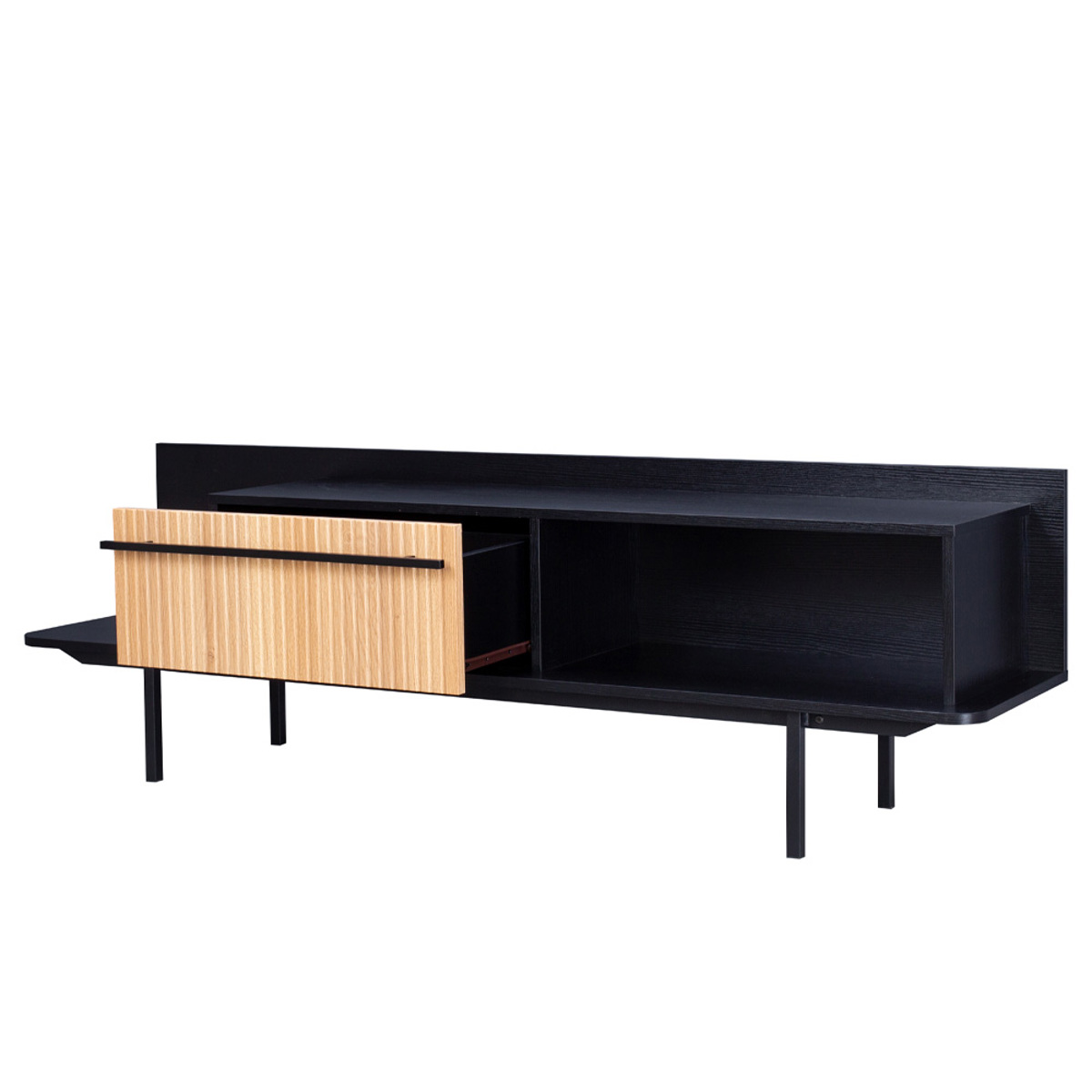 Liberta ORIGAMI TV Stand Mavro/Sonoma me 1 Surtari 160x39.5x50cm 05-0720