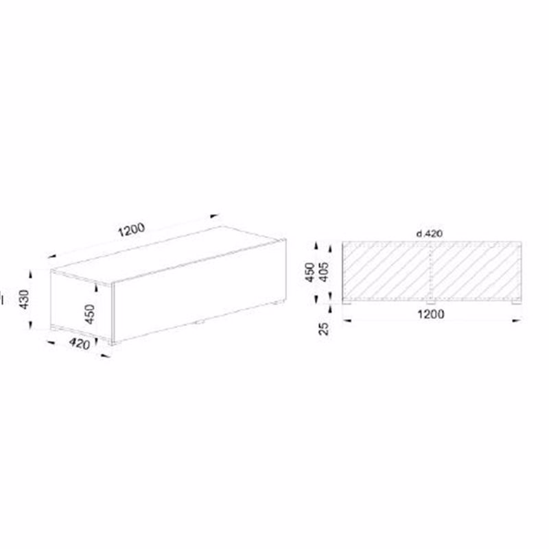Liberta LOVIS Suntheto Sonoma 240x42x200cm 05-0749