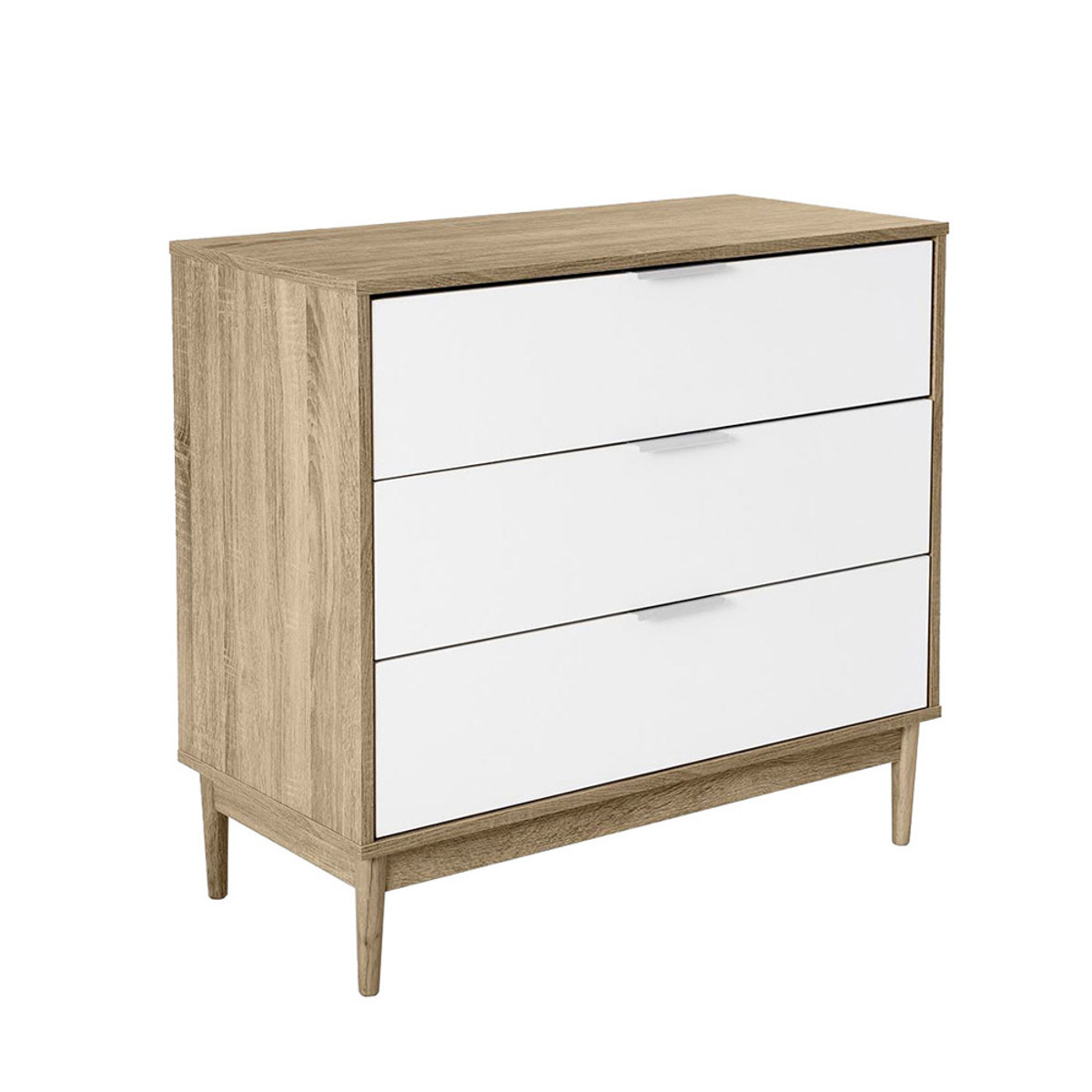 Liberta SCANDI Komota Sonoma/Lefki me 3 Surtaria 80x39.5x77cm 09-0503
