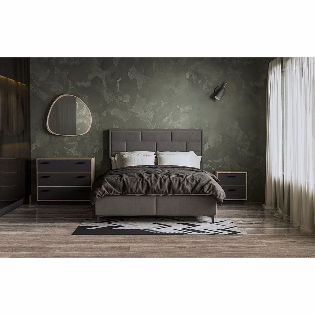 Liberta IMAGE Komota Sonoma/Ggri Skouro me 3 Surtaria 90x45x78cm 09-0516