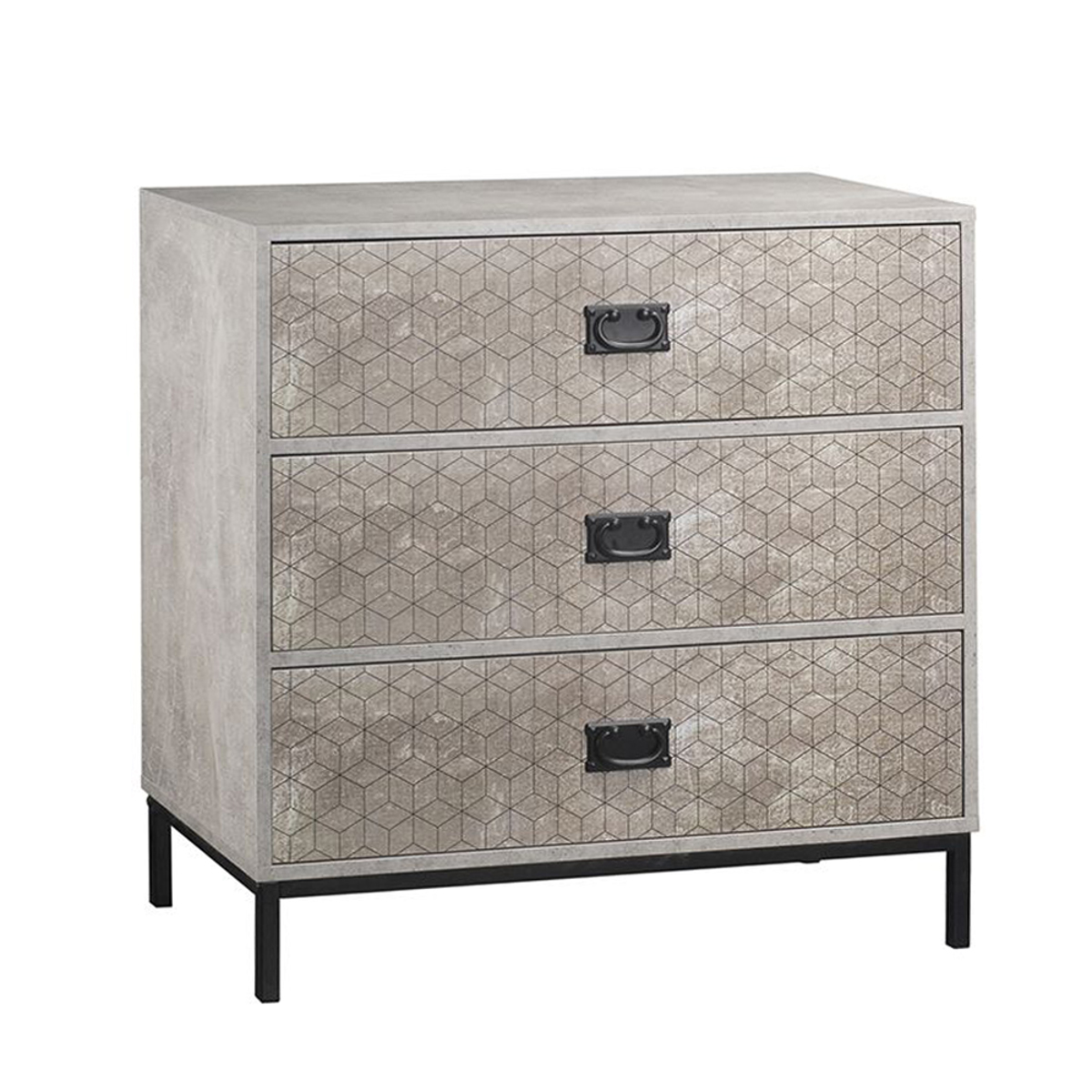 Liberta RUBIK Komota Cement Anoixto me Pattern me 3 Surtaria 80x40x80cm 09-0953