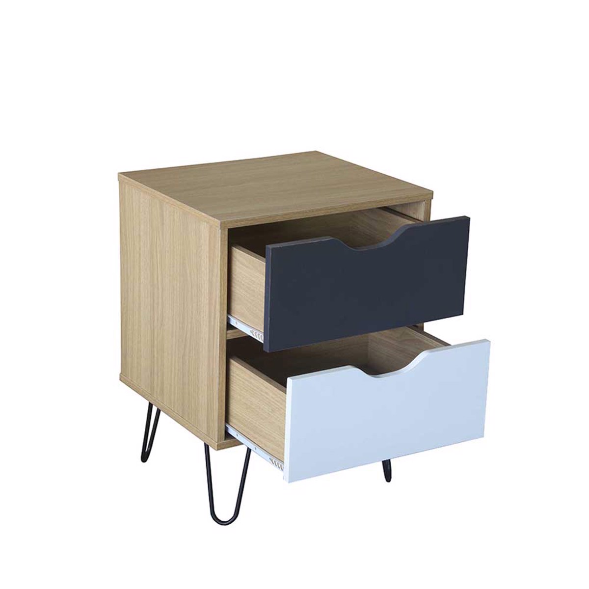 Liberta ARTIC Komodino Sonoma/Ggri/Lefko 45x39x59.5cm 09-0999