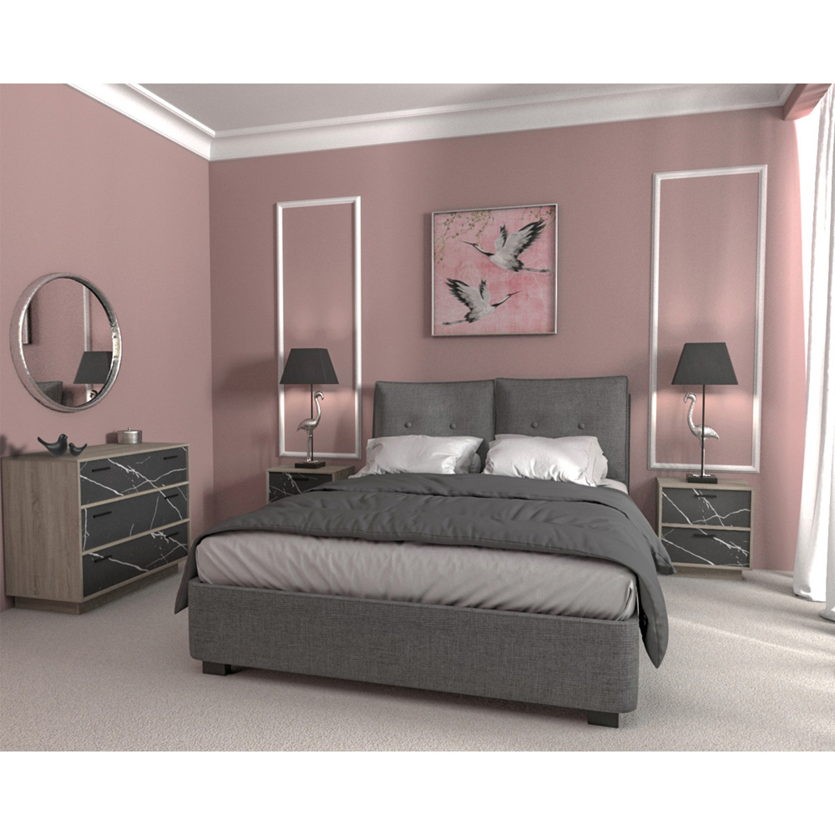 Liberta IMAGE Komota Sonoma Skouro/efe Petras me 3 Surtaria 90x45x78cm 09-1193