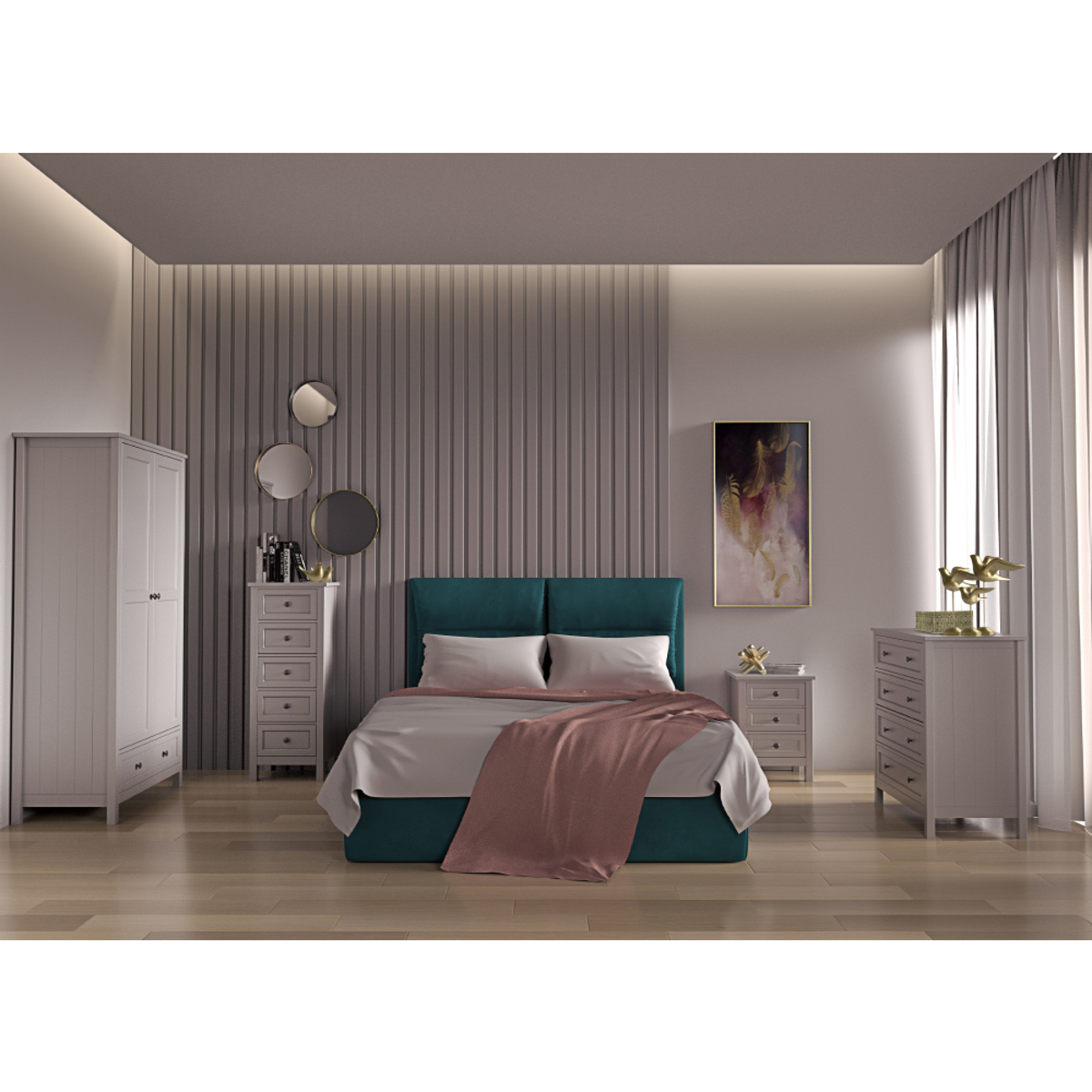Liberta FRENCH Komota Ggri Anoixto me 4 Surtaria 82x42x93.1cm 09-1447