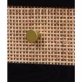 Liberta VIENNA Komodino Mavro me Rattan 50x39x54.8cm 09-1458