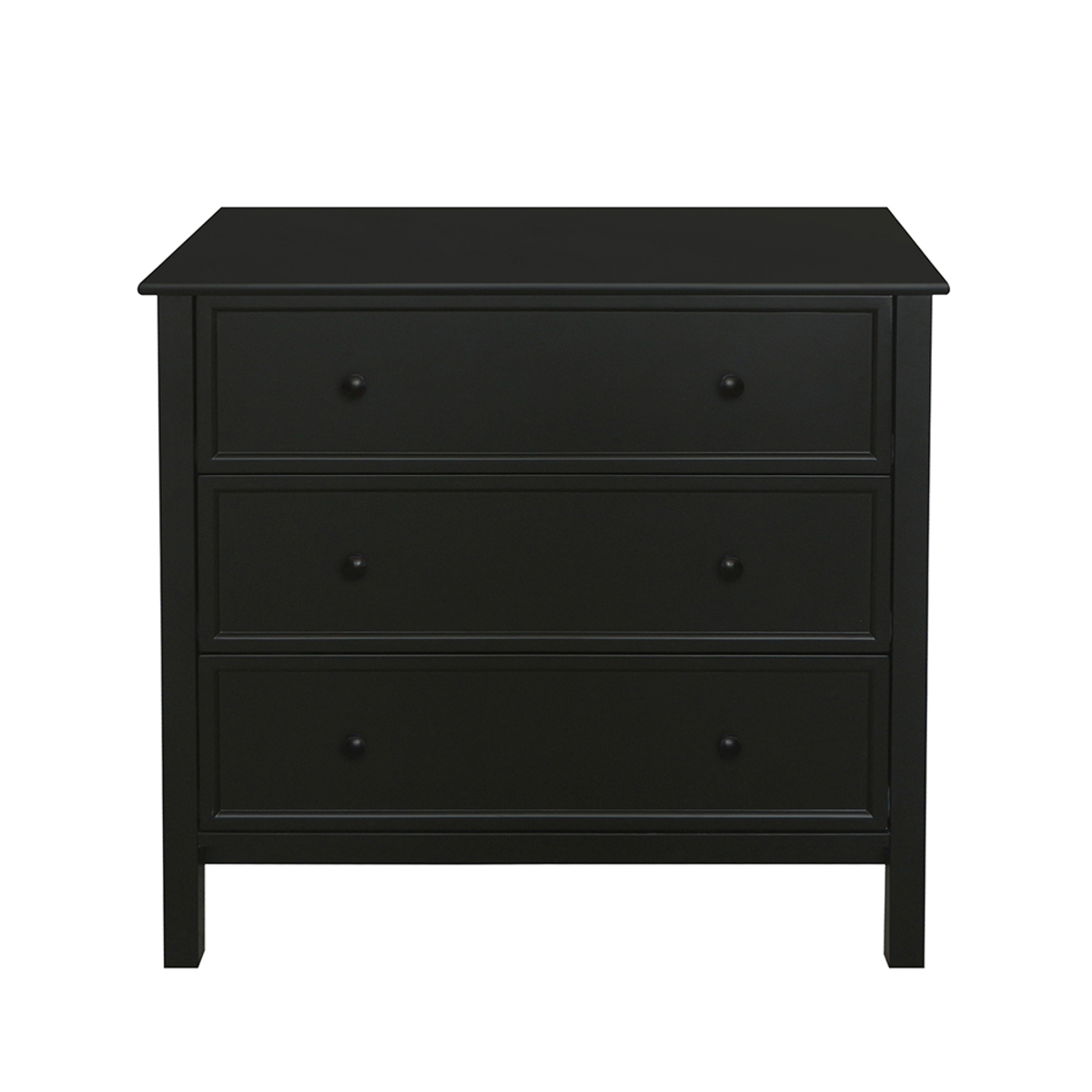 Liberta HOMEY Komota Mavri me 3 Surtaria 80x40x77cm 09-1544
