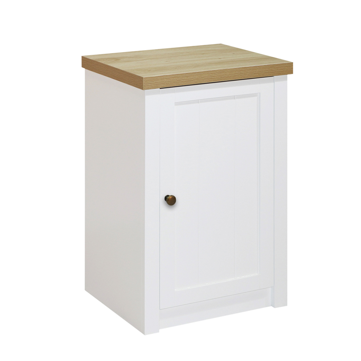 Liberta COTTAGE Komodino Lefko/Fusiko 43x37x67cm 09-1546