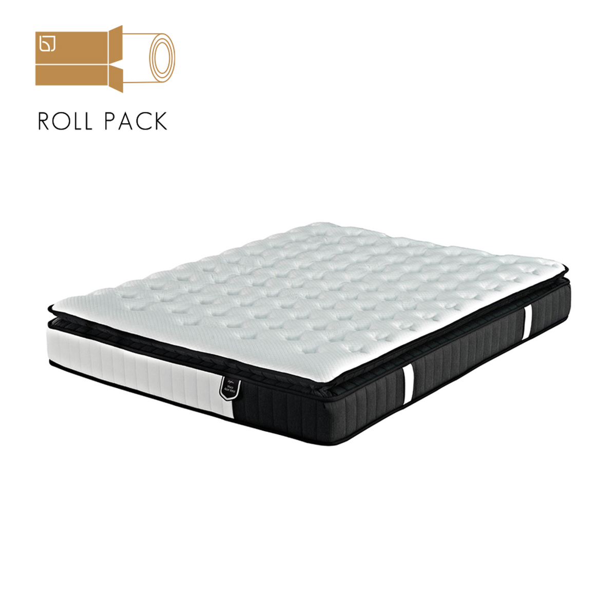 Liberta VISCO ALOE VERA ROLL PACK Stroma Lefko/Anthraki 160x200x28cm 09-1718