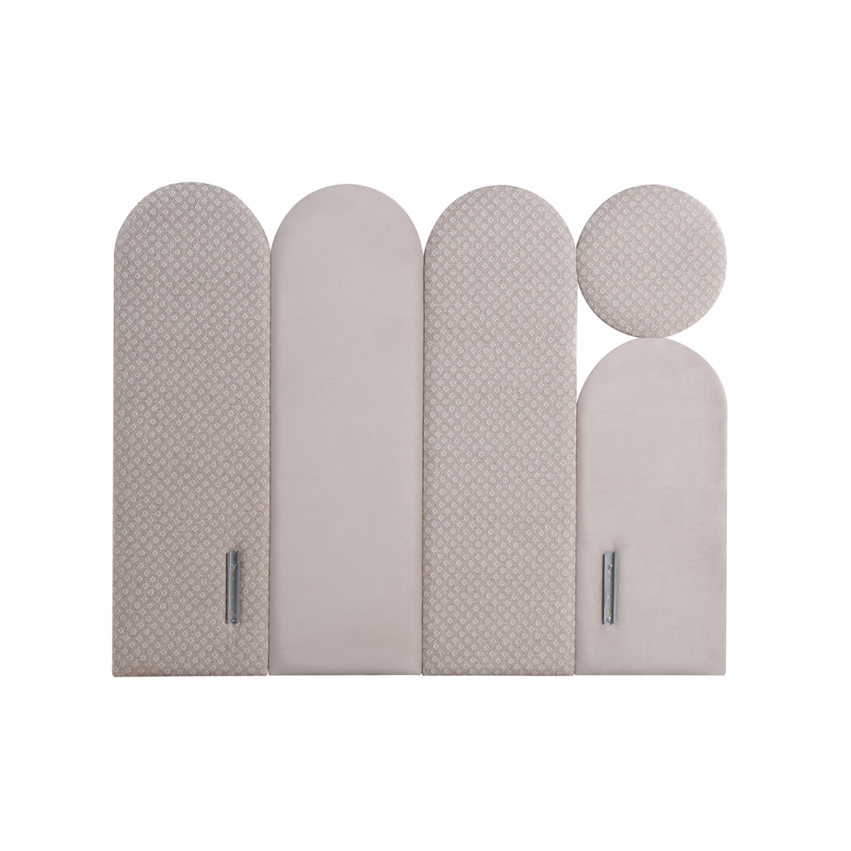 Liberta ABSTRACT Krebati me Apothikeftiko Xoro Beige me Pattern 207x160x130cm (ga Stroma 160x200cm) 09-1742