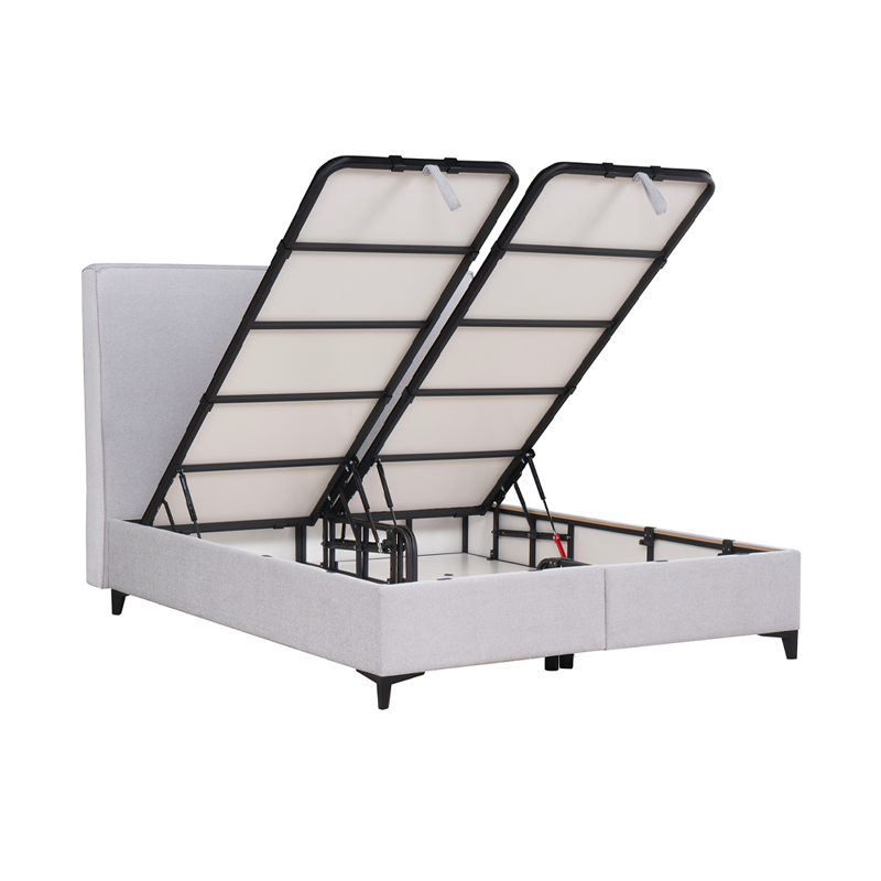 Liberta MORE MORE Krebati me Apothikeftiko Xoro White Smooth 07-918 207x160x120cm (ga Stroma 160x200cm) 09-1764