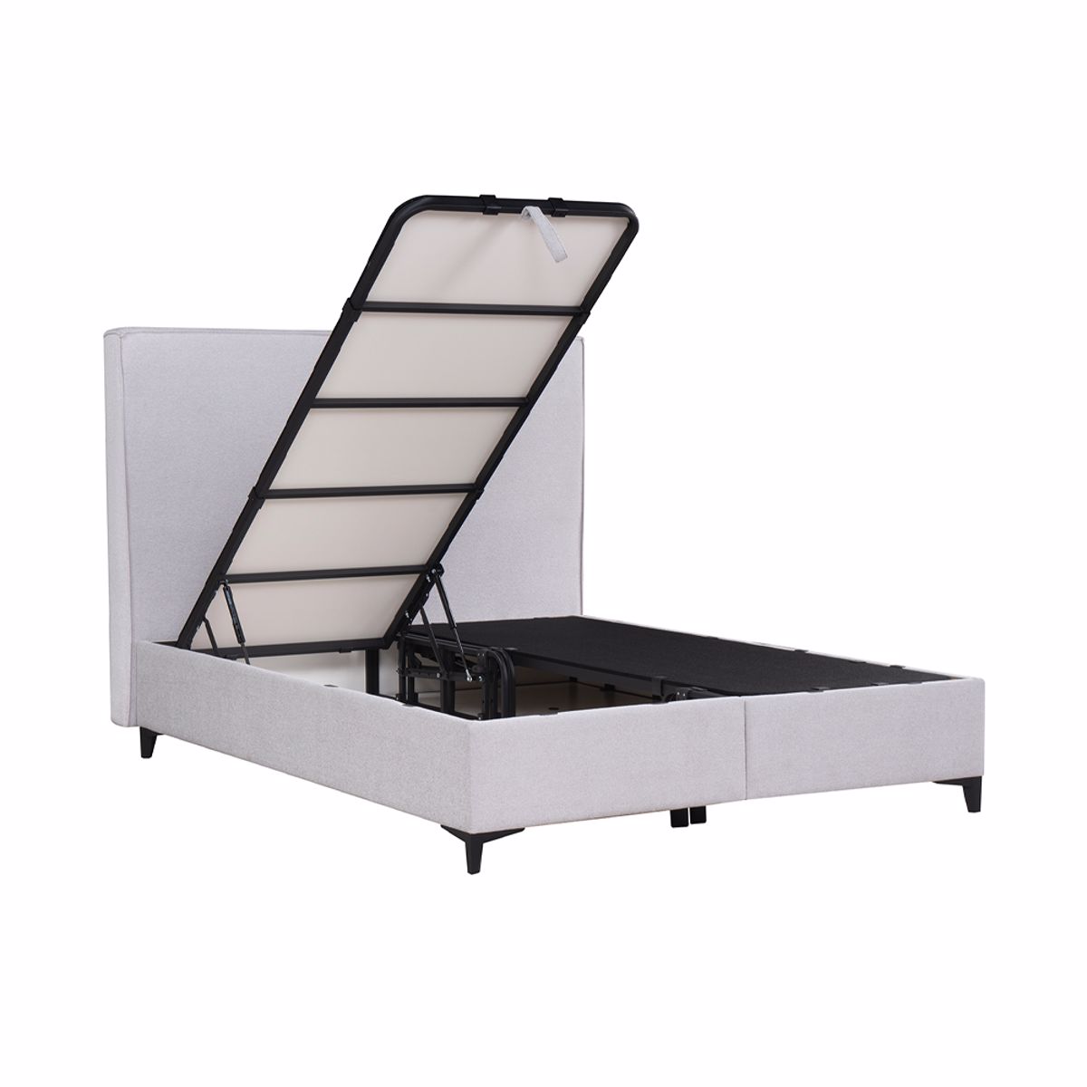 Liberta MORE MORE Krebati me Apothikeftiko Xoro White Smooth 07-918 207x160x120cm (ga Stroma 160x200cm) 09-1764