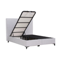 Liberta MORE MORE Krebati me Apothikeftiko Xoro White Smooth 07-918 207x160x120cm (ga Stroma 160x200cm) 09-1764