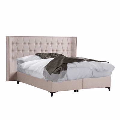 Liberta ORIGAMI Κρεβάτι με Αποθηκευτικό Χώρο Beige 16-902 218x222x122cm (για Στρώμα 160x200cm) 09-1767