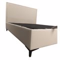 Liberta FRAME Krebati me Apothikeftiko Xoro Beige Skouro 05-437 208x127x121cm (ga Stroma 120x200cm) 09-1779