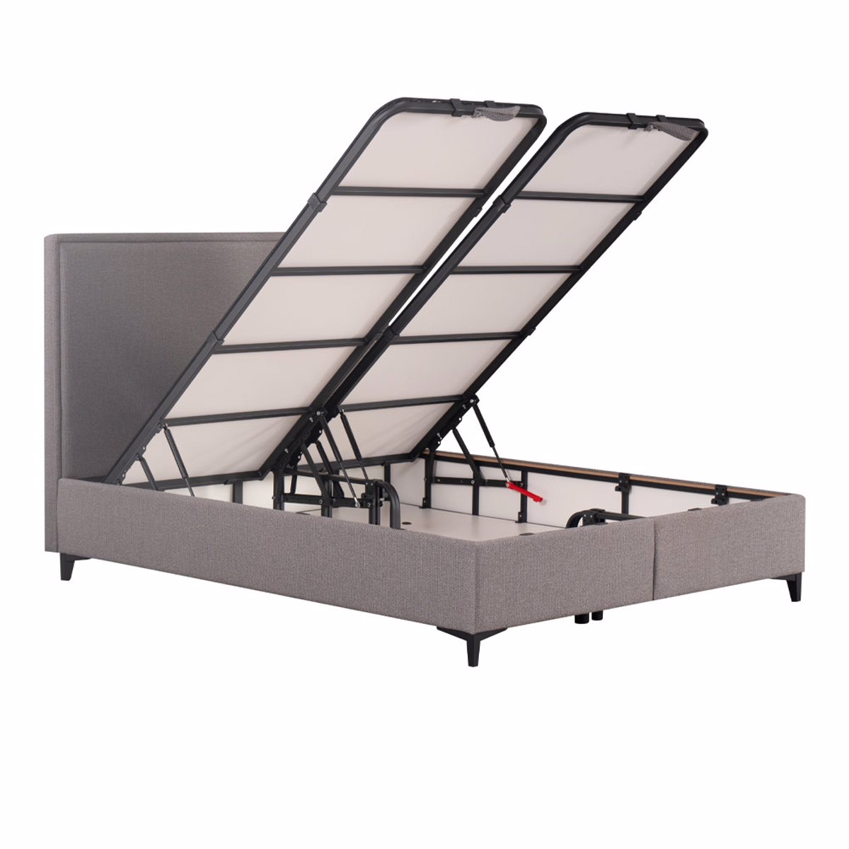 Liberta FRAME Krebati me Apothikeftiko Xoro Grez 07-854 208x167x121cm (ga Stroma 160x200cm) 09-1781