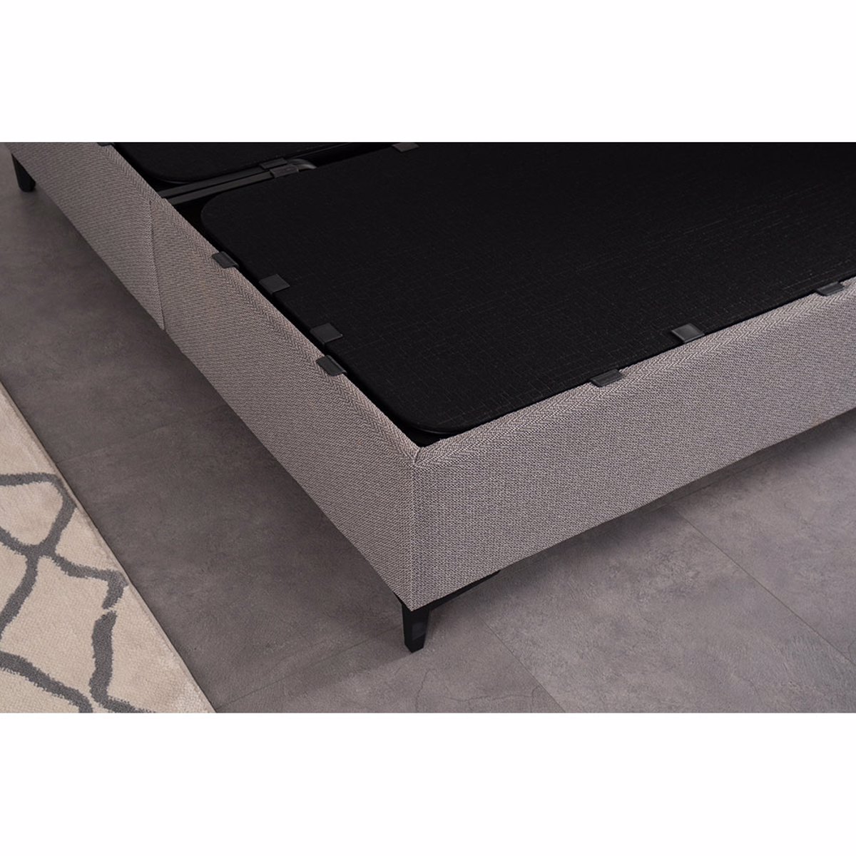 Liberta FRAME Krebati me Apothikeftiko Xoro Grez 07-854 208x167x121cm (ga Stroma 160x200cm) 09-1781