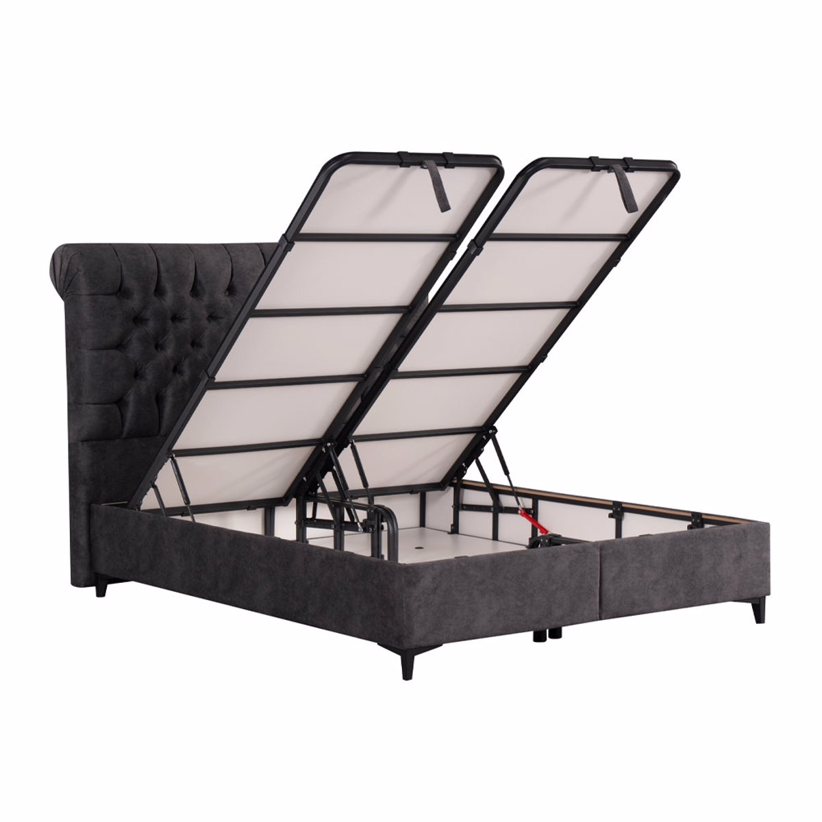 Liberta CHESTER Krebati me Apothikeftiko Xoro Ggri 26-936 223x160x138cm (ga Stroma 160x200cm) 09-1936