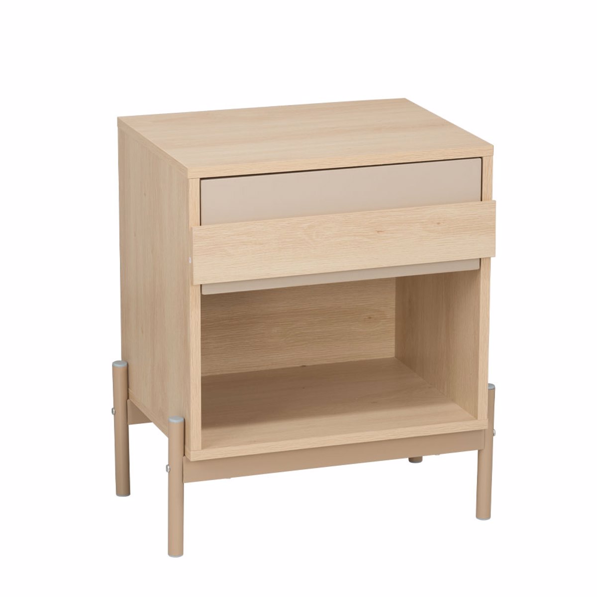 Liberta CAPPUCINO Komodino Sonoma/Latte 49.6x36.5x57cm 09-1979