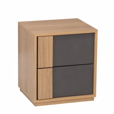 Liberta JENGA Κομοδίνο Sonoma/Γκρι 40x35x45cm 09-1986