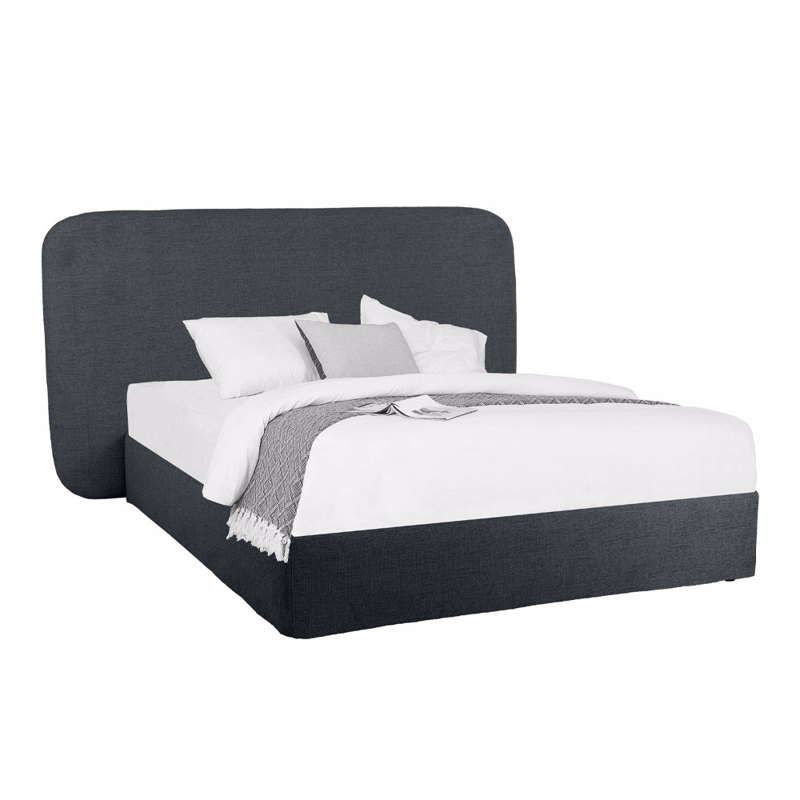Liberta OVAL Kefalari kai ufasma Basis Anthraki 221x9x122cm 09-2032