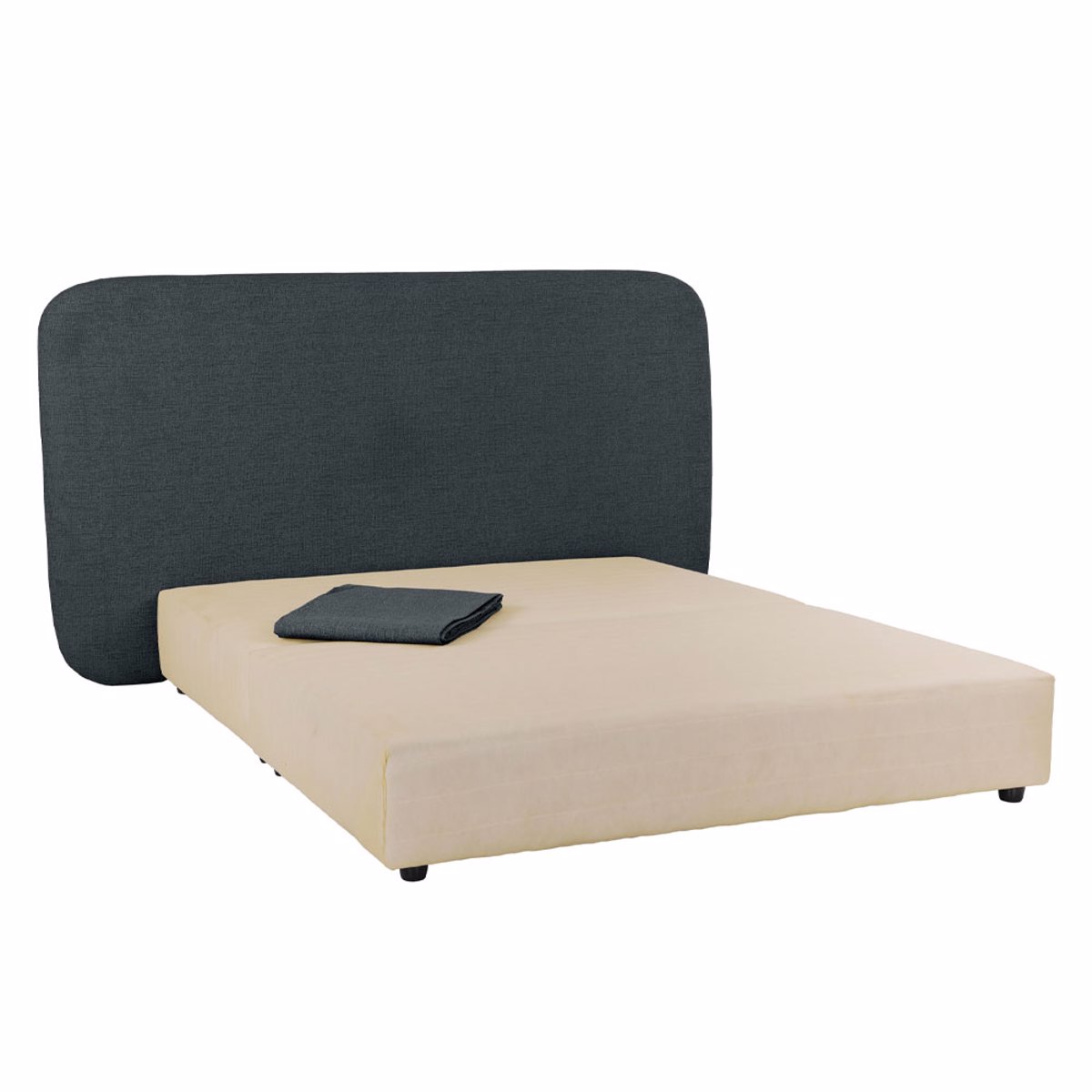 Liberta OVAL Kefalari kai ufasma Basis Anthraki 221x9x122cm 09-2032