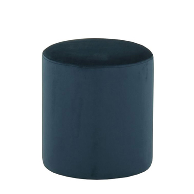 Liberta CYLINDER Σκαμπό Μπλε Φ35x38cm 16-0485