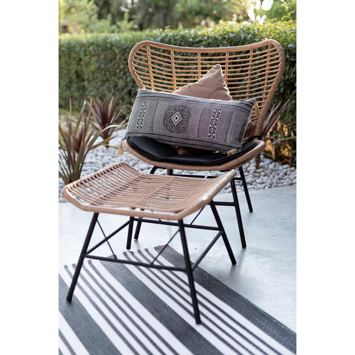 Liberta BUTTERFLY Skampo Fusiko/Mavro 58x59x47.5cm 22-0024