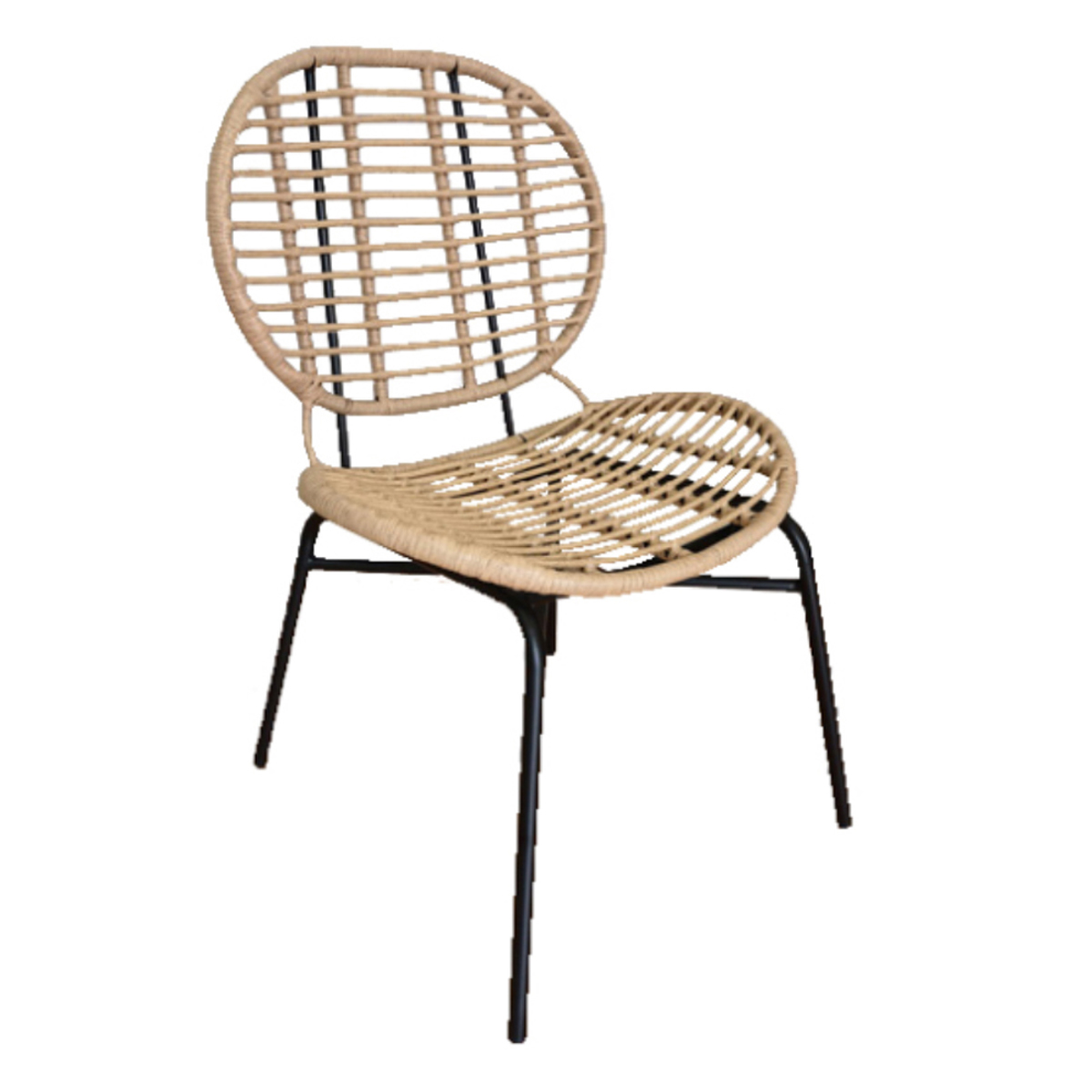 Liberta FOREST Karekla Fusiki/Mavri 59x63x87cm 22-0027